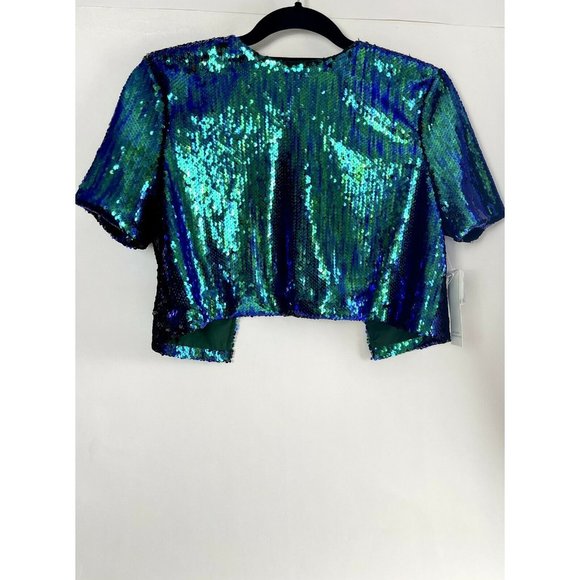 Womens small Tobi metallic sequin cardigan - Picture 6 of 6